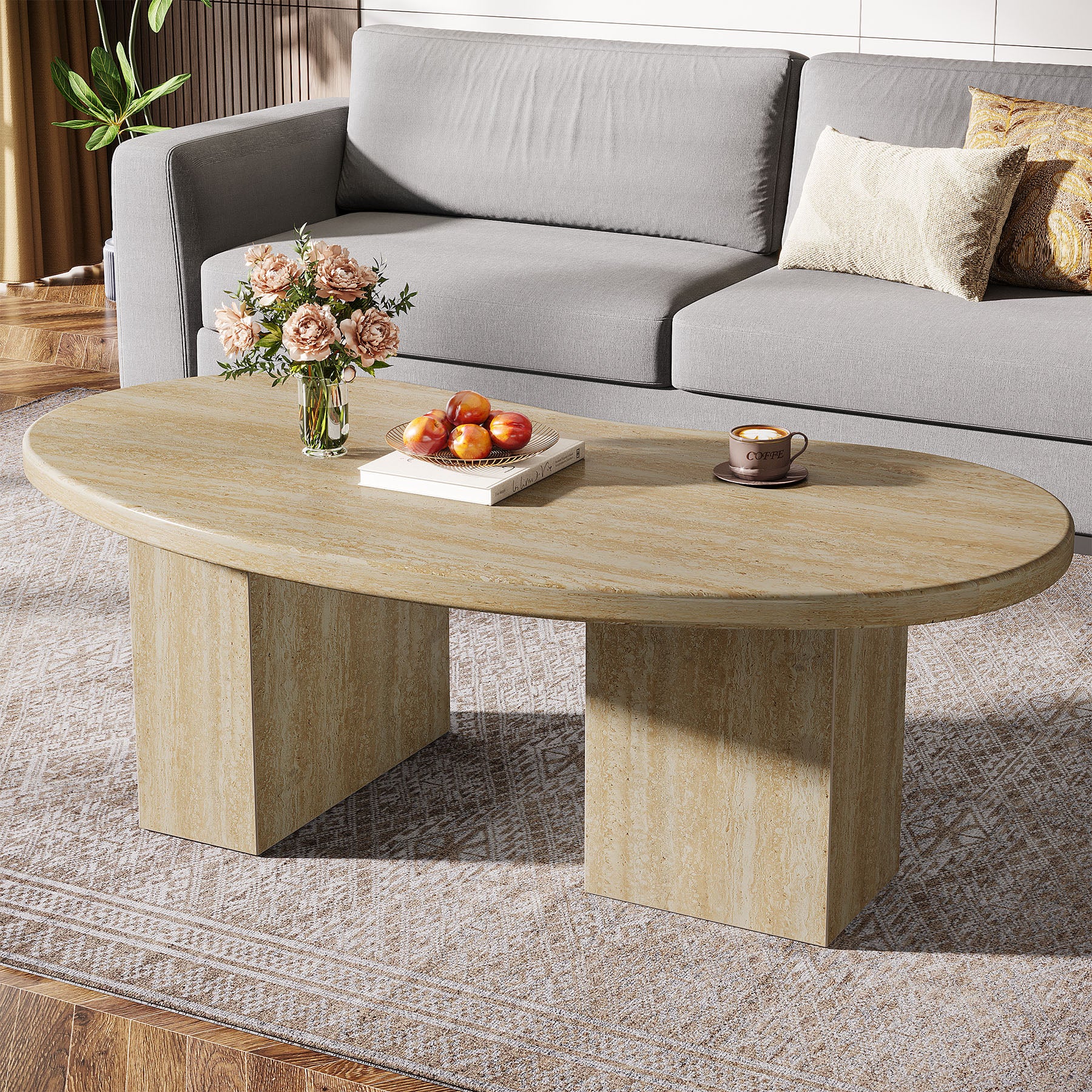 Oval Coffee Table, 45.27
