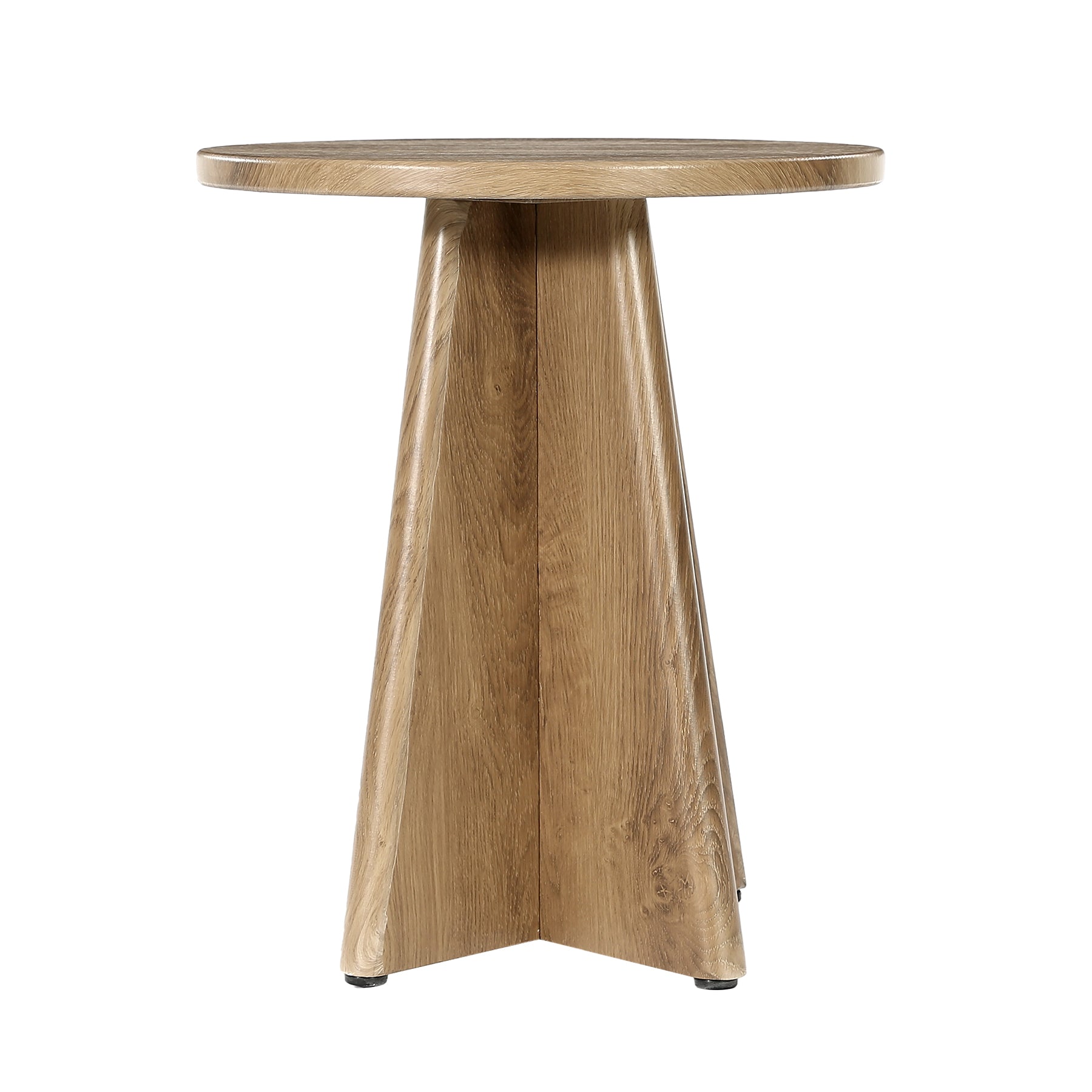 Tribesigns 19.7" Round End Table, Wooden Side Table for Living Room