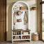 70.87“ Arched Hall Tree with Bench and Shoe Storage