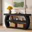 63" Farmhouse Console Table, 3-Tier Wooden Entryway Table Sofa Console