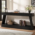 70.8" Sofa Table, Farmhouse Console Table Entryway Table with Storage Tribesigns