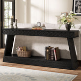 70.8" Sofa Table, Farmhouse Console Table Entryway Table with Storage Tribesigns 3