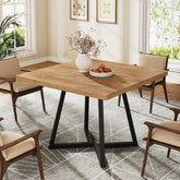 31.5" Square Dining Table, Wood Kitchen Table for 4 3