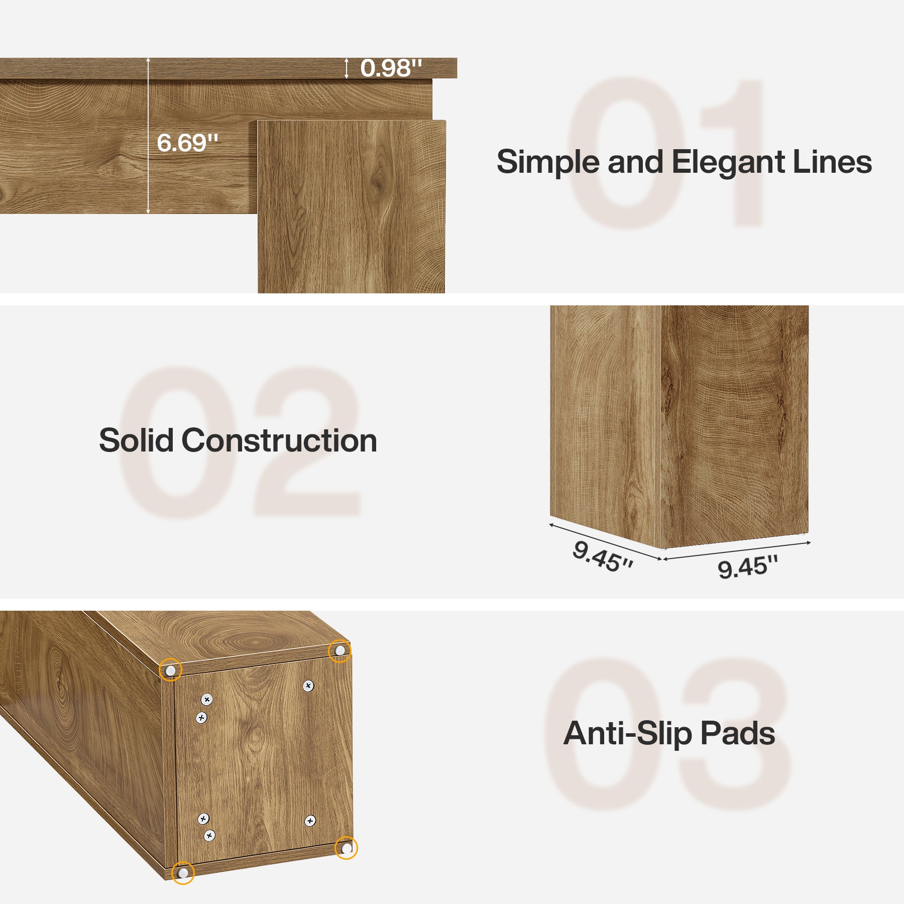 63" Farmhouse Console Table with Open Shelf, Narrow Sofa Table for Entryway, Hallway, or Behind Couch