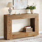 47.2" Console Table, Farmhouse 2-Tier Entryway Sofa Table