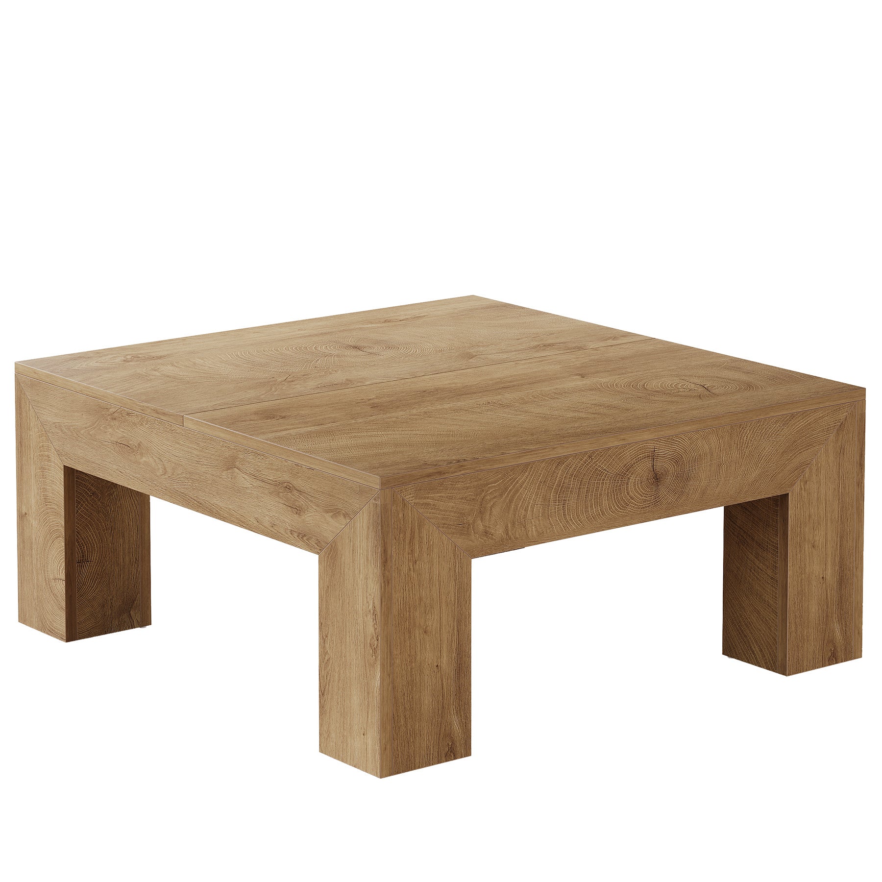 39" Coffee Table, Farmhouse Square Accent Center Cocktail Table