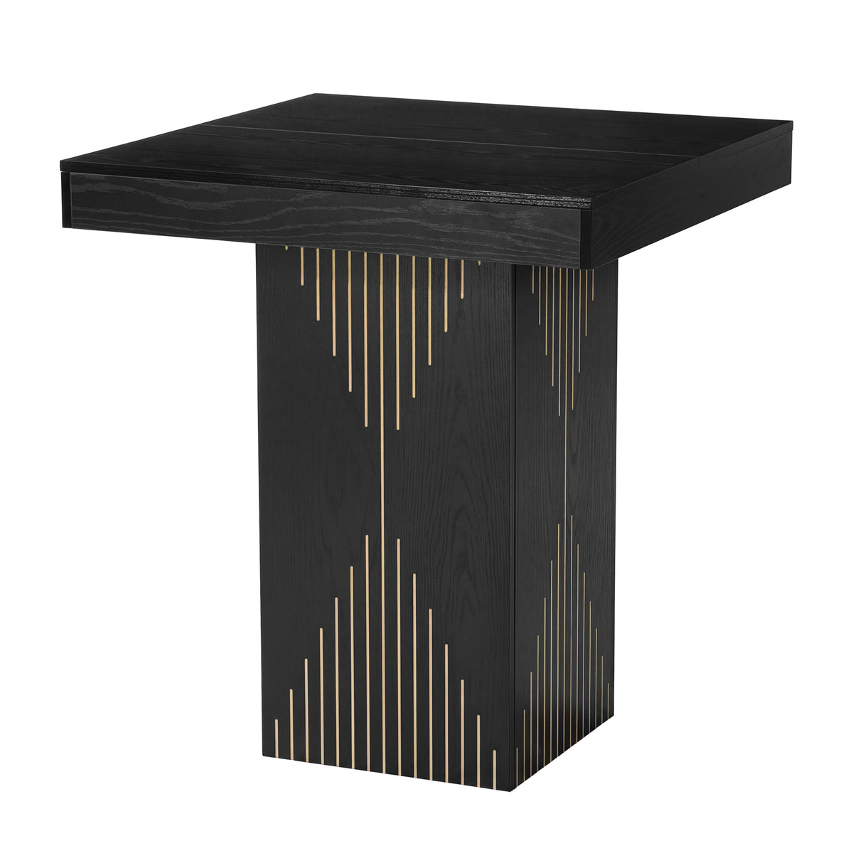 32" Square High Top Bar Table, Modern Small Kitchen & Dining Room Table
