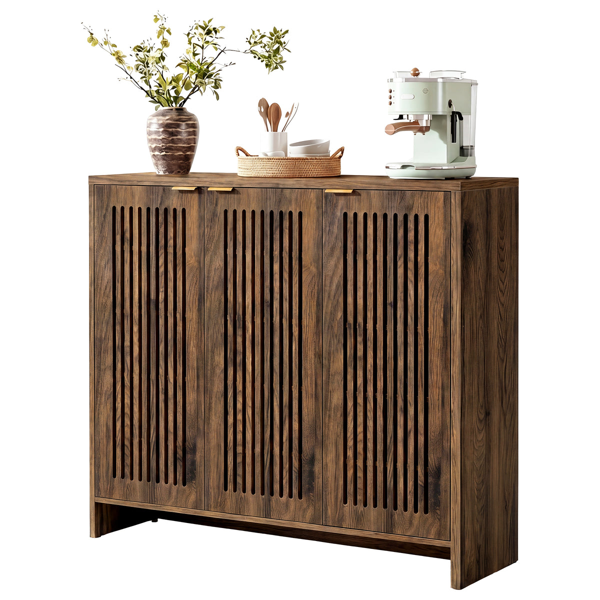 47" Buffet Cabinet with Storage, Sideboard Cabinet with Adjustable Shelves & Doors for Dining Room