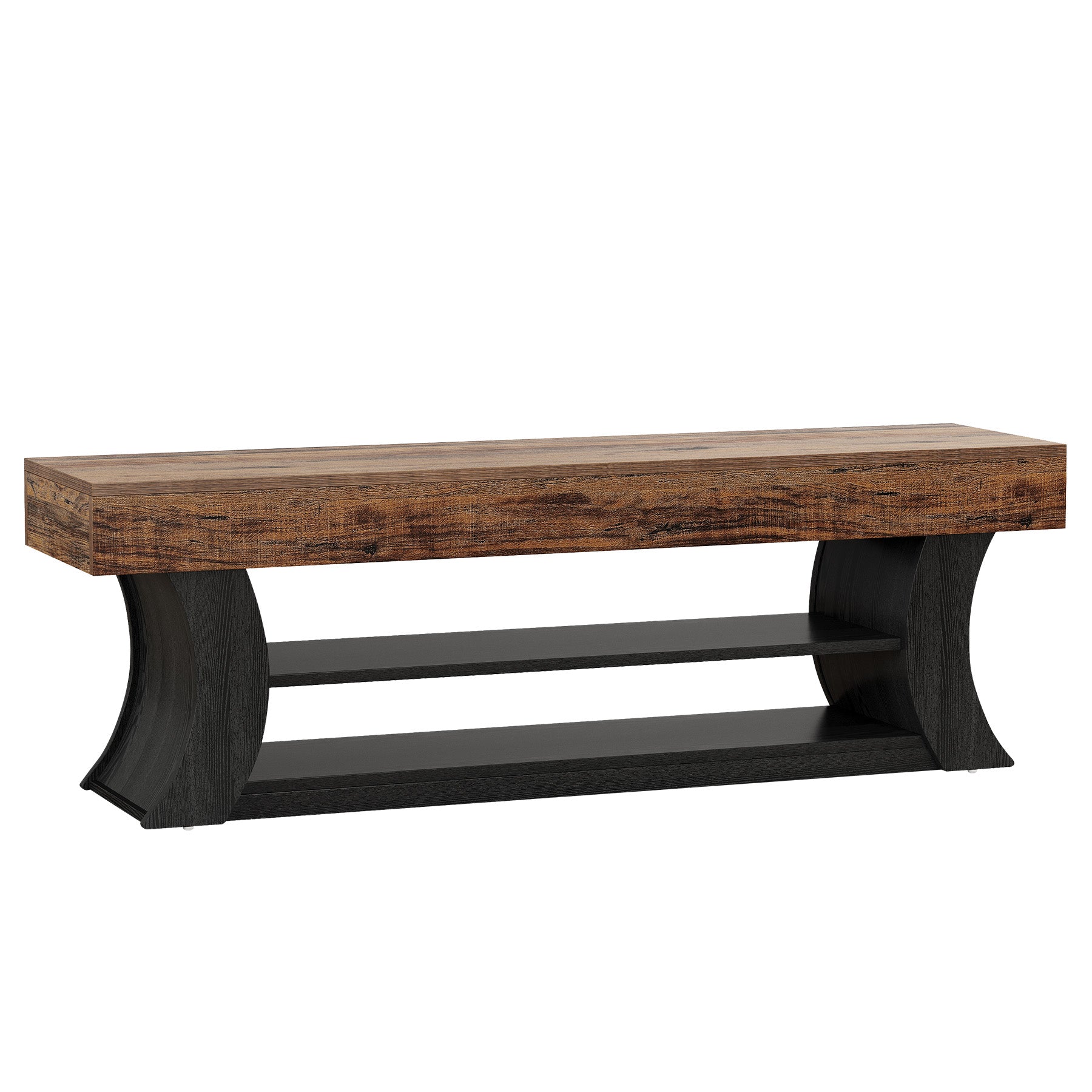 70.9" TV Stand for TVs up to 75", Entertainment Center Media Console with 3 Shelves
