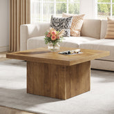 Square Coffee Table, 31.5-Inch Wood Center Table Cocktail Table 3
