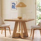 31.5" Dining Table, Square Kitchen Dinner Table for 2-4 People