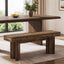 47" Kitchen Table Bench, Farmhouse Dining Bench with Sturdy Frame