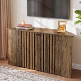 53" Farmhouse TV Stand with Cabinet, Entertainment Center for TVs up to 65" 3