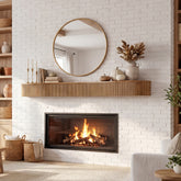 70.87" Wood Fireplace Mantel Shelf, Floating Display Shelf for Living Room 3
