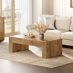 Rectangular Farmhouse Coffee Table in Rustic Gray