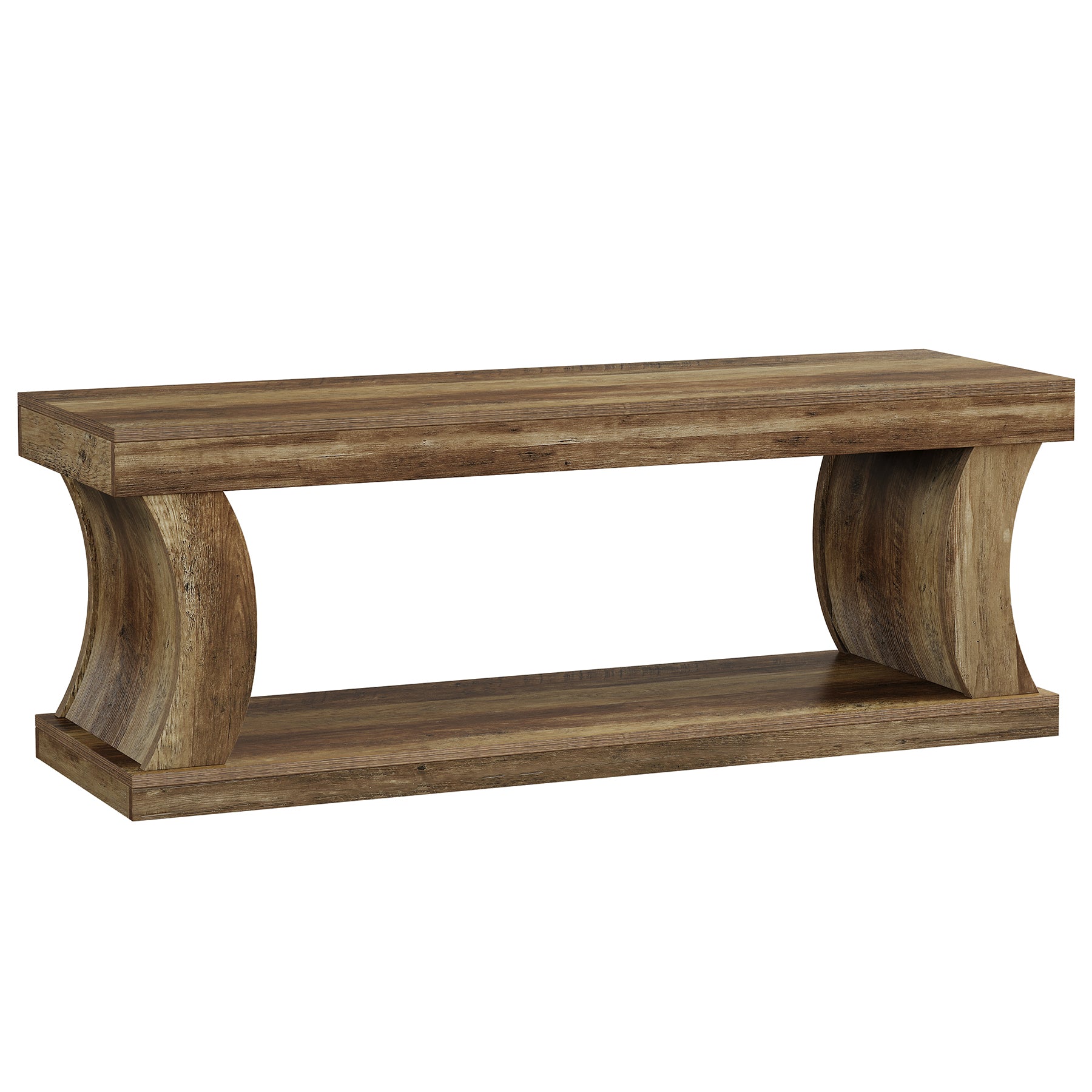63" TV Stand for 75" TV, 2-Tier Entertainment Center with Storage, Media Console