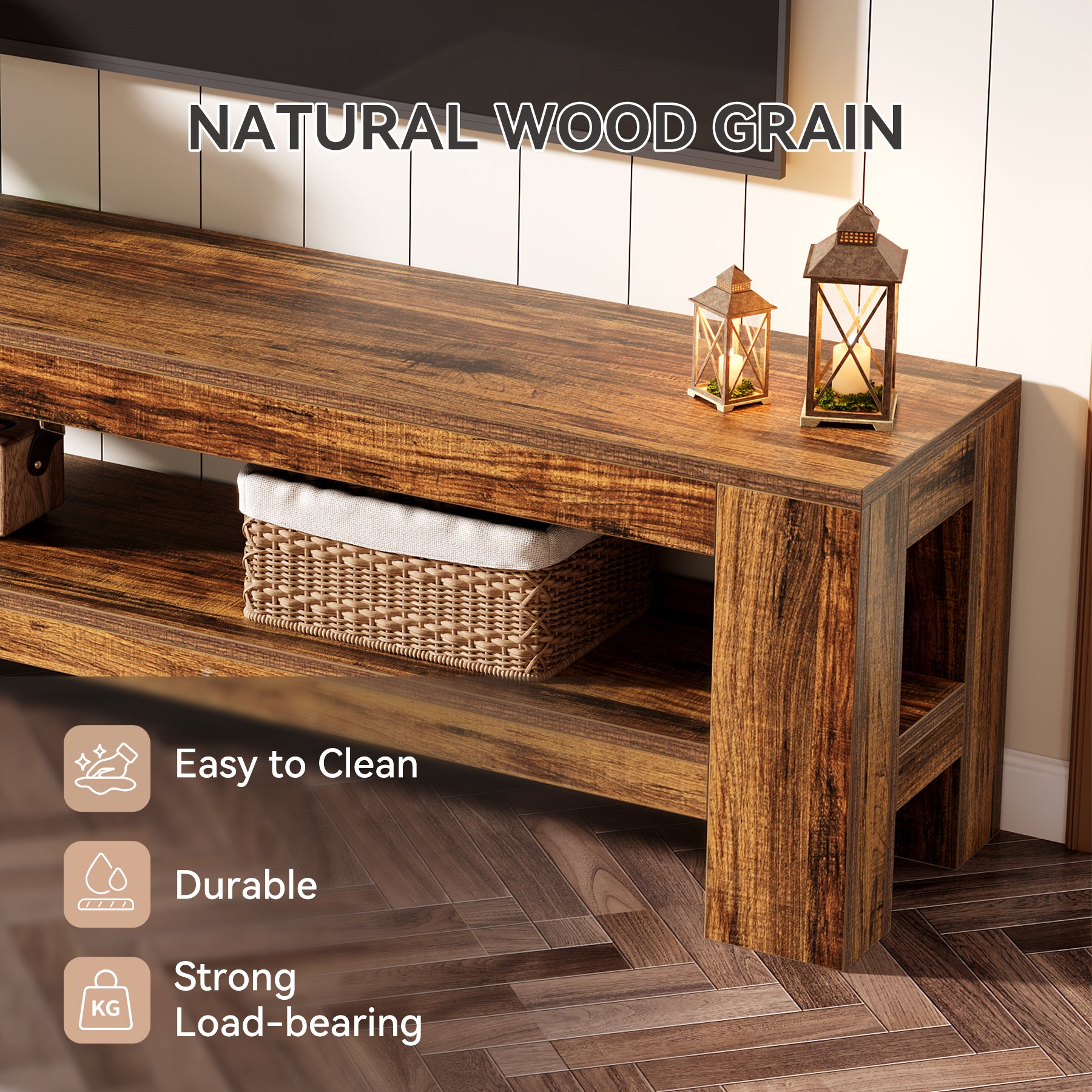 59" TV Stand, Media TV Console Entertainment Center for 55"-75" TVs