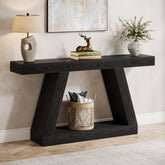 Farmhouse Console Table, 55" Sofa Table with Storage Tribesigns 3