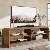 Solid Wood TV Stand, 63" TV Console Table with Storage for 55/60/65/75-Inch TVs 3