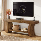 63" Solid Wood TV Stand for Up to 70 Inch TV