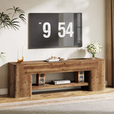 63" Solid Wood TV Stand for Up to 75" TVs, Farmhouse Entertainment Center with Open Shelf Storage for Living Room or Bedroom 3