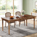 Farmhouse Dining Table for 4-6 People, Kitchen Table with Solid Wood Turned Legs Tribesigns