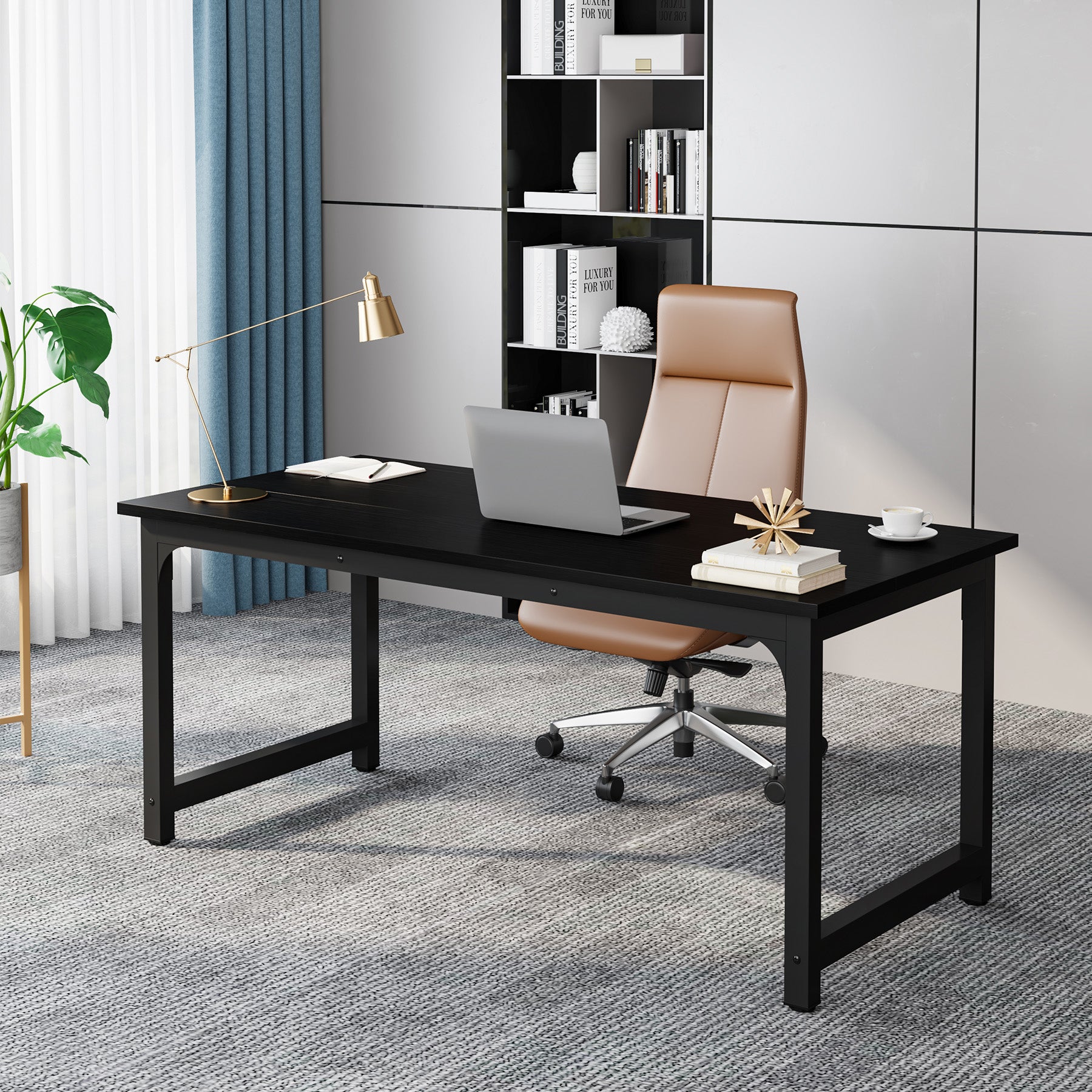 Simple Conference Table, Rectangular Meeting Table Computer Desk