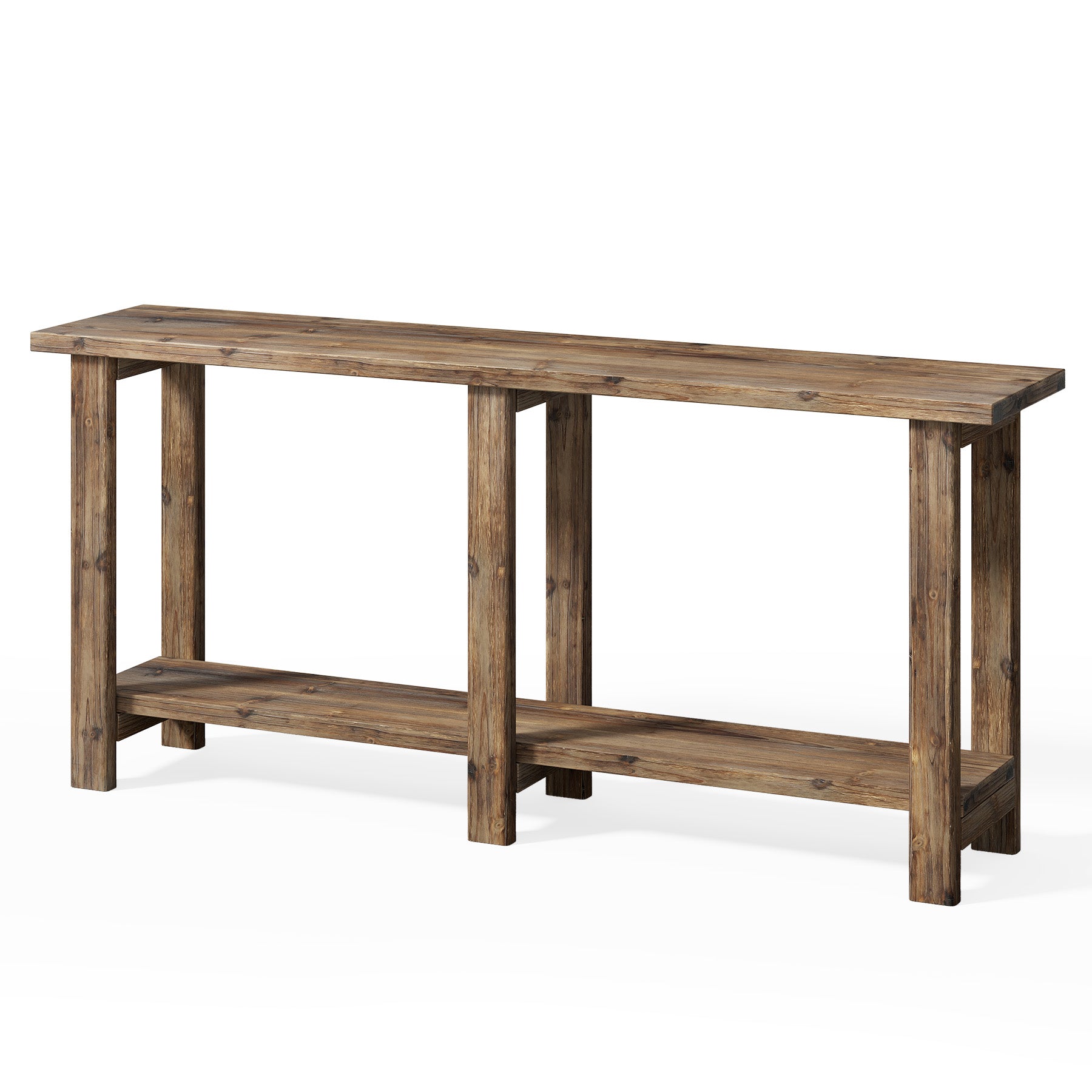 Solid Wood Console Table,  70.9" Sofa Table Behind Couch for Entryway