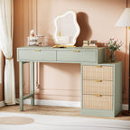 55" Makeup Vanity Table, Rustic Dressing Table Makeup Table
