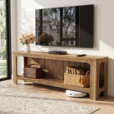 63" TV Stand with Storage Shelf for Up to 70" TVs, Farmhouse Entertainment Center for Living Room 3