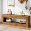 47" Farmhouse Entryway Bench, 47" Solid Wood Indoor Bench Seat with Storage