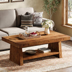 47" Solid Wood Coffee Table with Storage