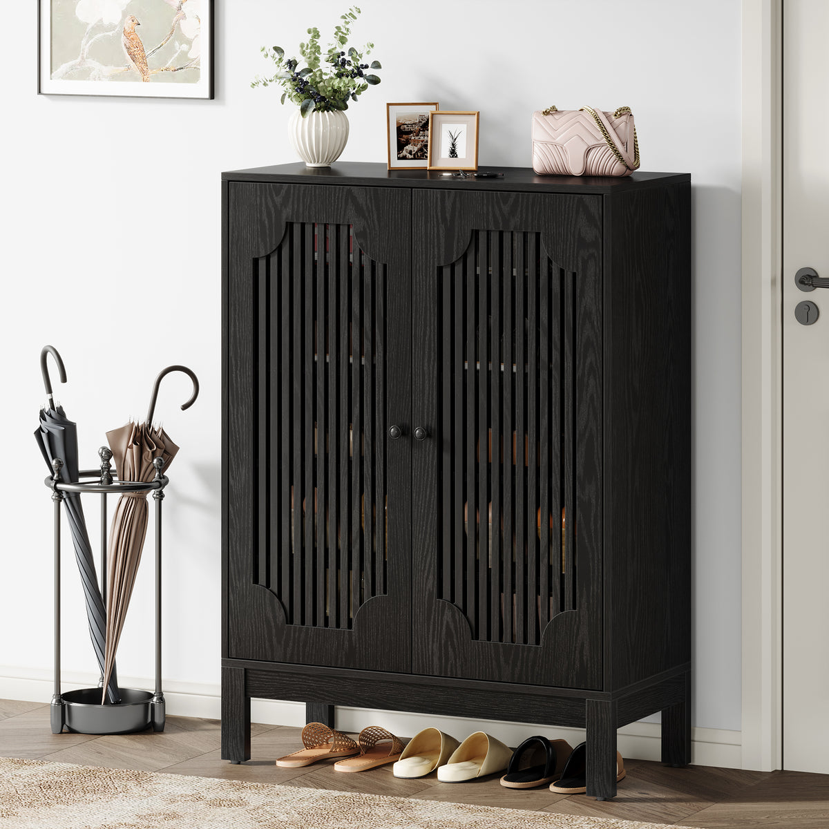 20 Pairs Shoe Cabinet, 6-Tier Shoe Storage Organizer with Adjustable Shelves