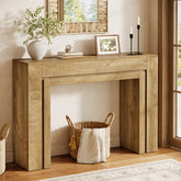 41" Modern Farmhouse Console Table, Entryway Sofa Table with Double Base for Hallway, Living Room, or Entrance 3