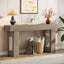 Wooden Sofa Table, 63-Inch Console Table  For Entryway