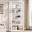 6-Tier Bookshelf, 71" Industrial Bookcase Displaying Rack with Metal Frame