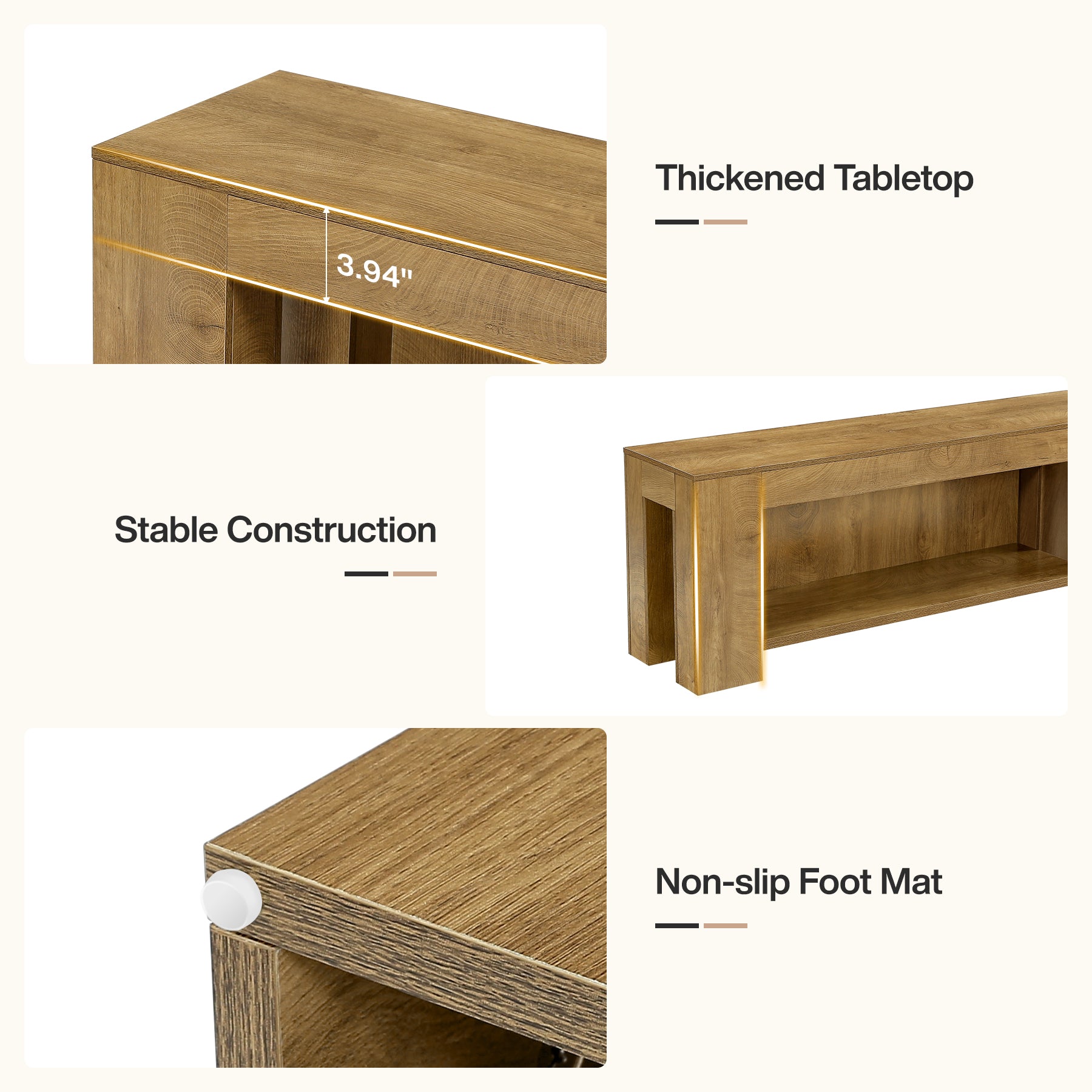 63" TV Stand, Entertainment Center with Open Shelves for Up to 75" TVs