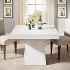 31.5" Square Dining Table, Small Farmhouse Kitchen Dinner Table for 4 People