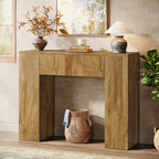 39" Console Table, Rustic Sofa Entryway Table Foyer Table with Drawer
