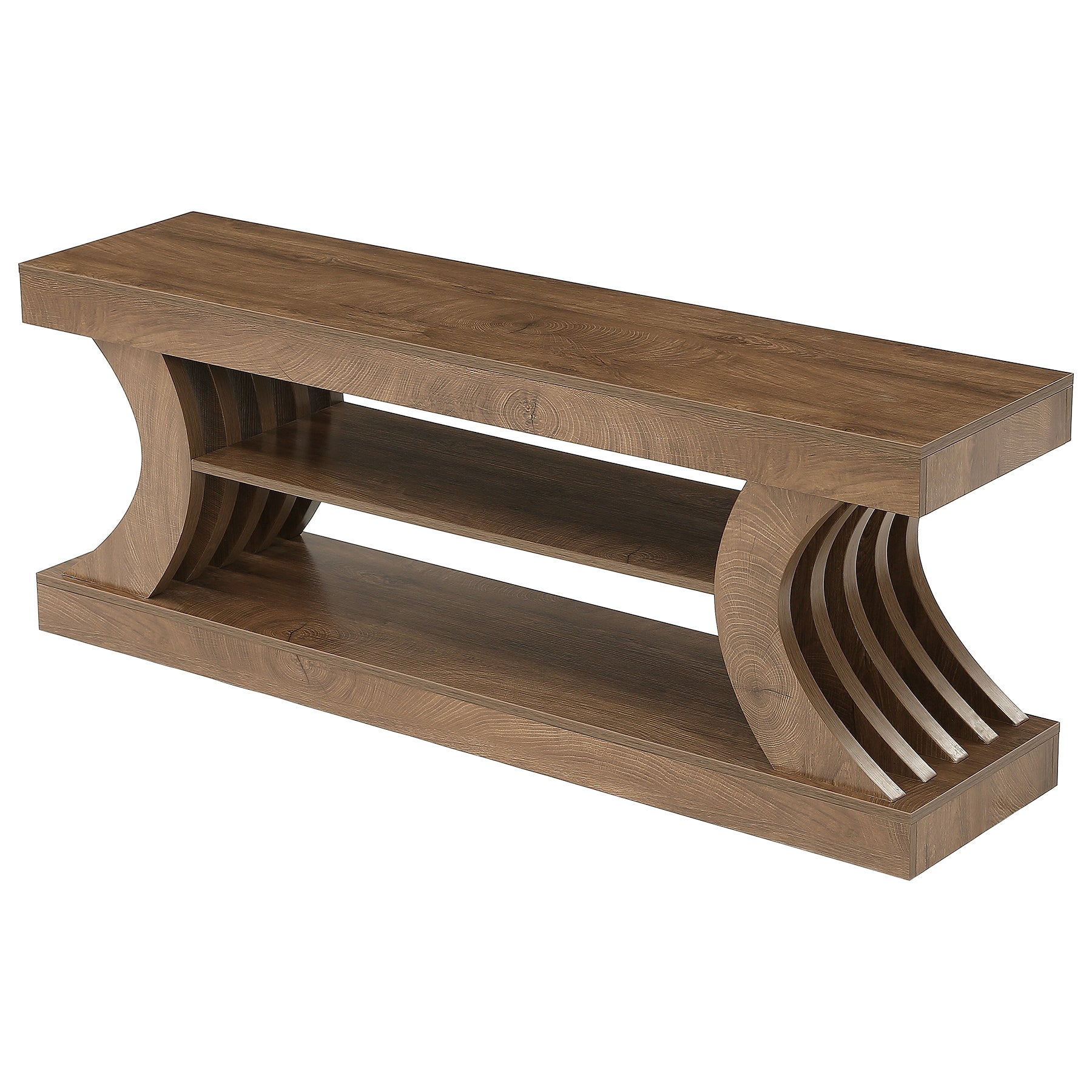 63" Console Table, 3-Tier Entryway Table with Storage for Living Room