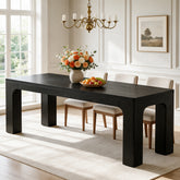 79" Modern Dining Table for 8-10, Long Kitchen Table for Dining Room 3