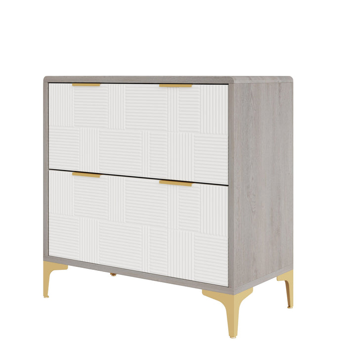 2-Drawer File Cabinet, Modern Filing Cabinet with Adjustable Hanging Bar Tribesigns