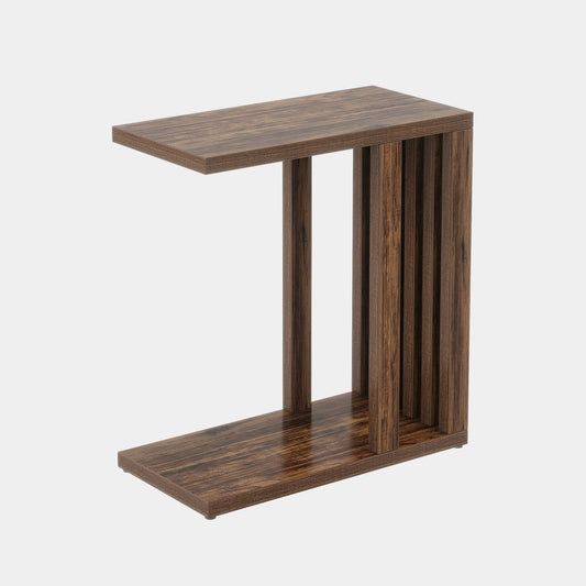 2 - Tier End Table, Modern C - Shaped Side Table Tribesigns