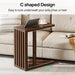 2 - Tier End Table, Modern C - Shaped Side Table Tribesigns