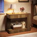 2 - Tier End Table, Small Sofa Side Table With Open Storage Shelf Tribesigns