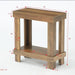 2 - Tier End Table, Wood Side Table with Lower Shelf Tribesigns