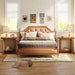 2 - Tier End Table, Wood Sofa Side Table with Storage Tribesigns