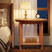 2 - Tier End Table, Wood Sofa Side Table with Storage Tribesigns