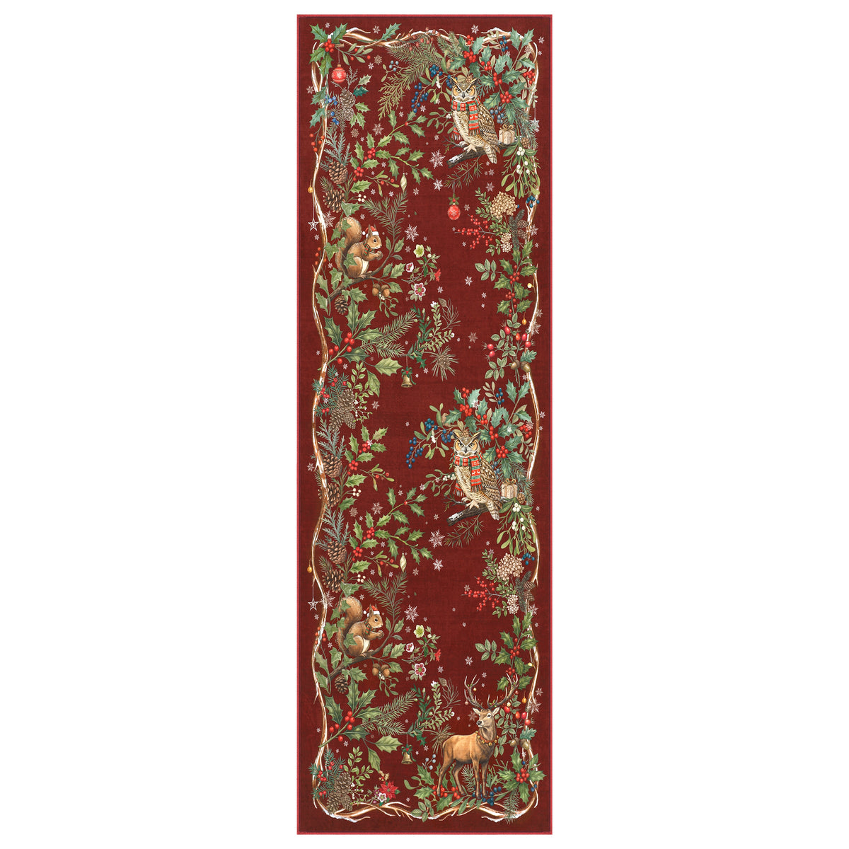 Christmas Tree Area Rug - Washable Non-Slip Holiday Carpet for Living Room Bedroom