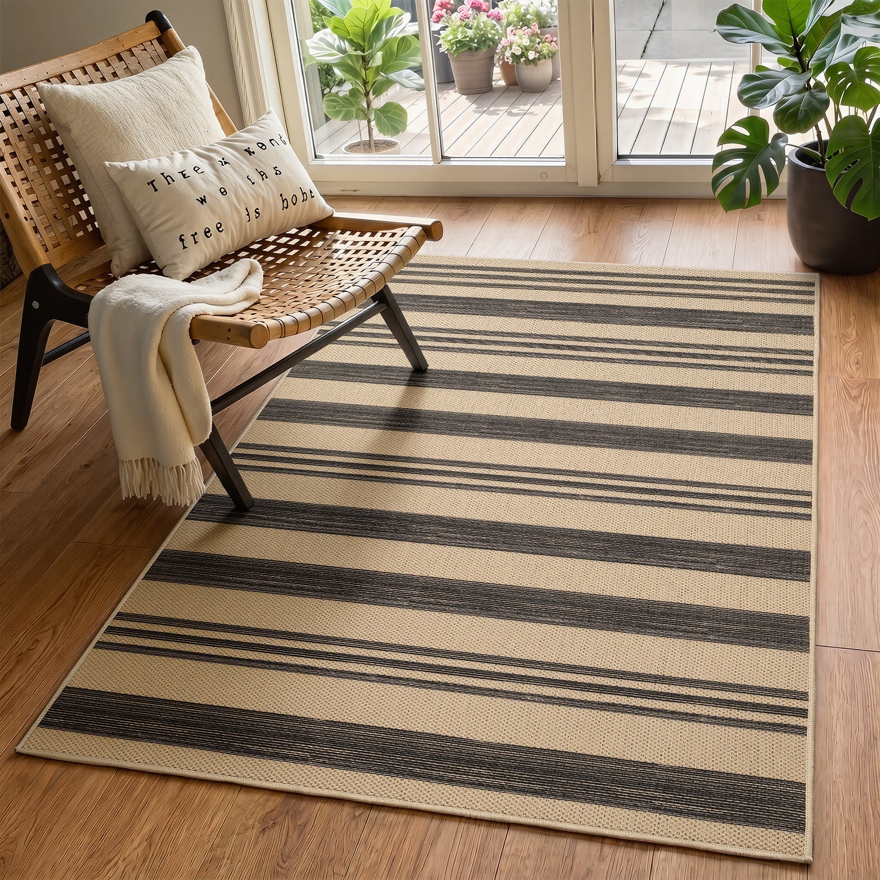 3x5 Striped Easy Jute Area Rug#Size_3'x5'
